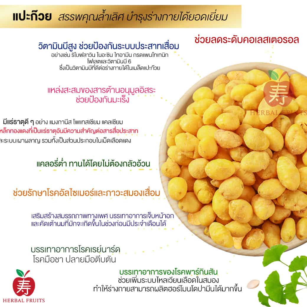 แปะก๊วยอบกรอบ นำเข้าจากประเทศญี่ปุ่น ขนาด 250 กรัม รสดั้งเดิม อบพร้อมทาน 5 แปะก๊วยอบกรอบ นำเข้าจากประเทศญี่ปุ่น ขนาด 250 กรัม รสดั้งเดิม อบพร้อมทาน - Image 5